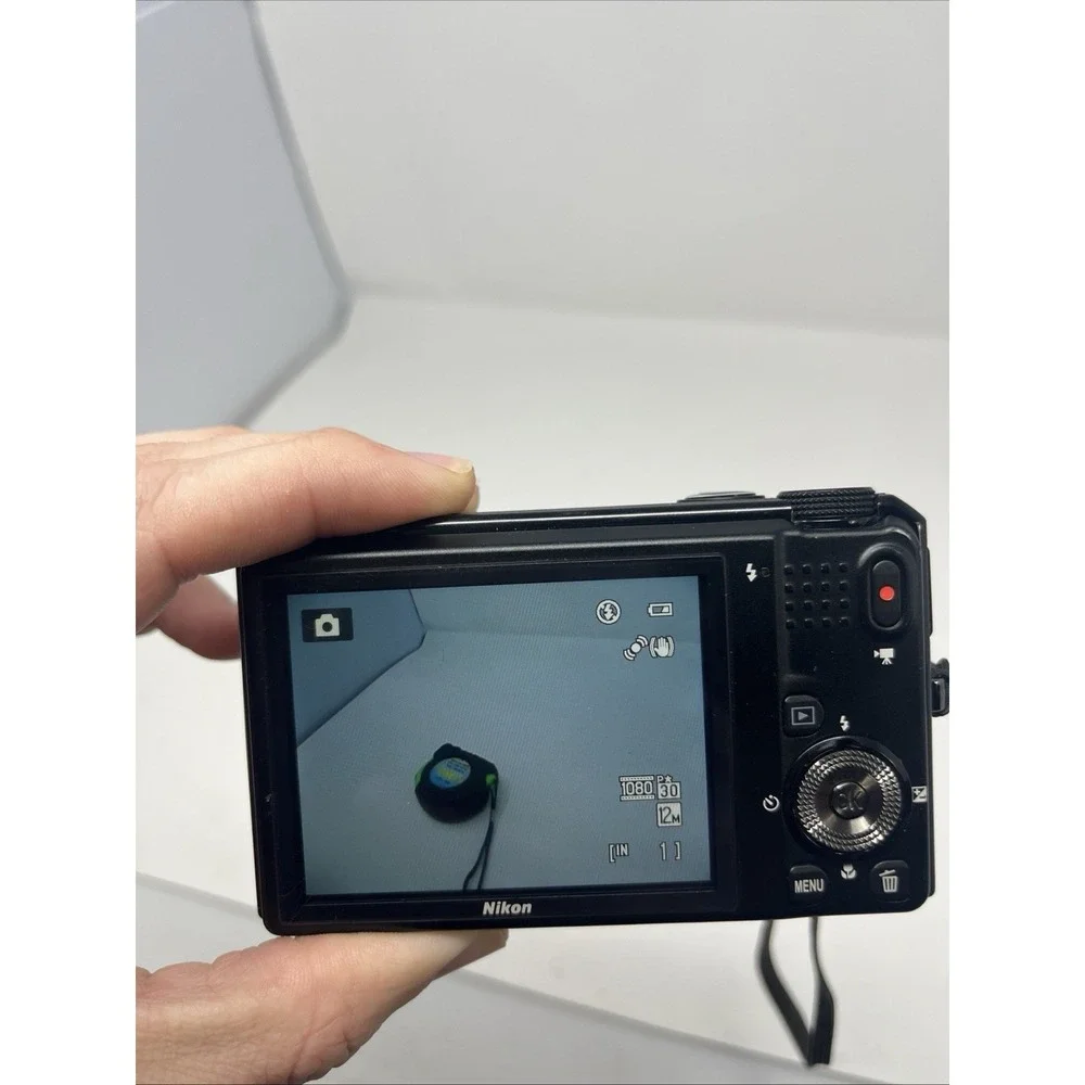 Nikon Coolpix S9100 12.1MP Digital Camera – Black –‎ For Parts Repair